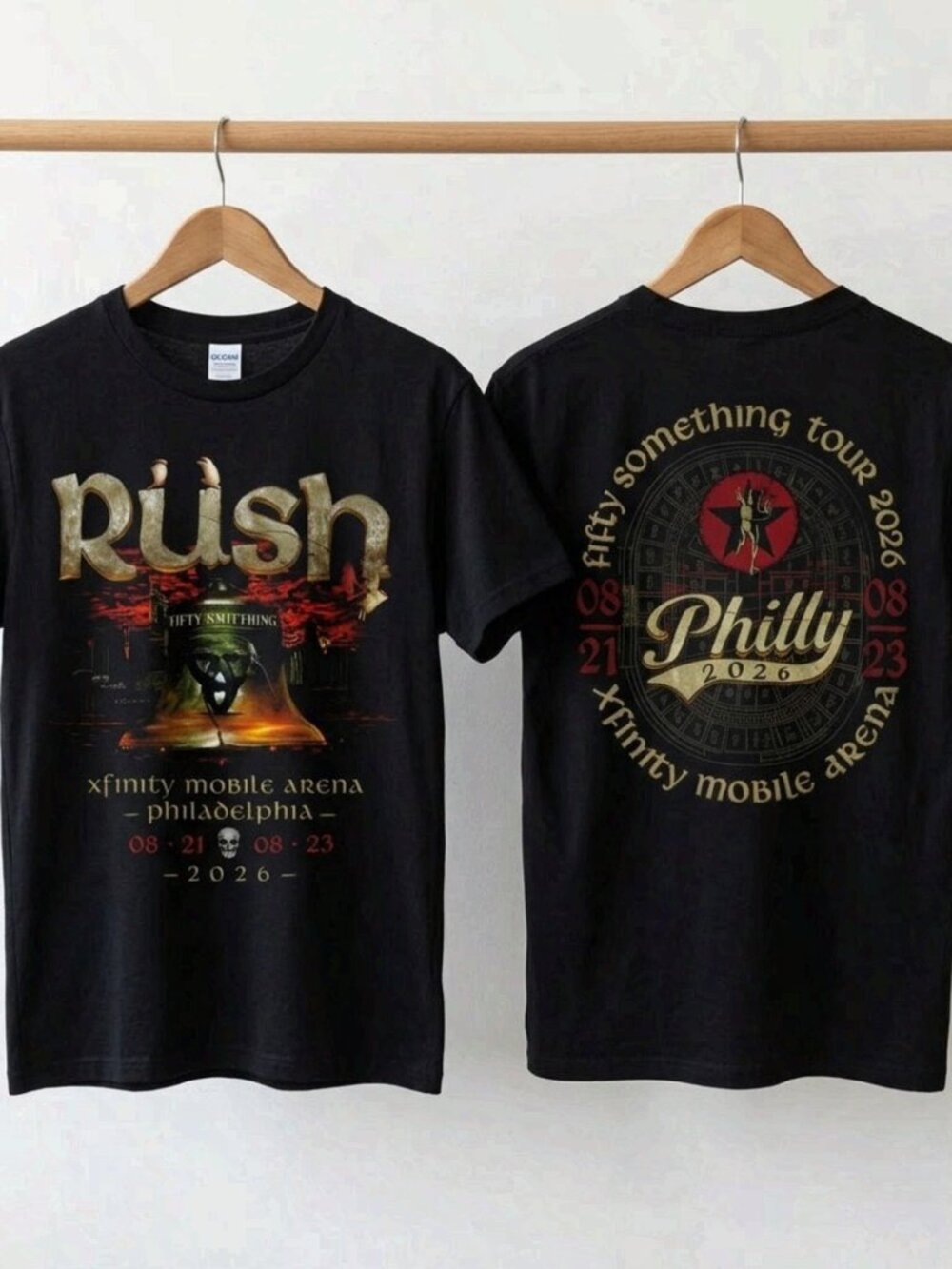 Rush Fifty Something Tour 2026 Philadelphia Shirt Xfinity Mobile Arena Concert